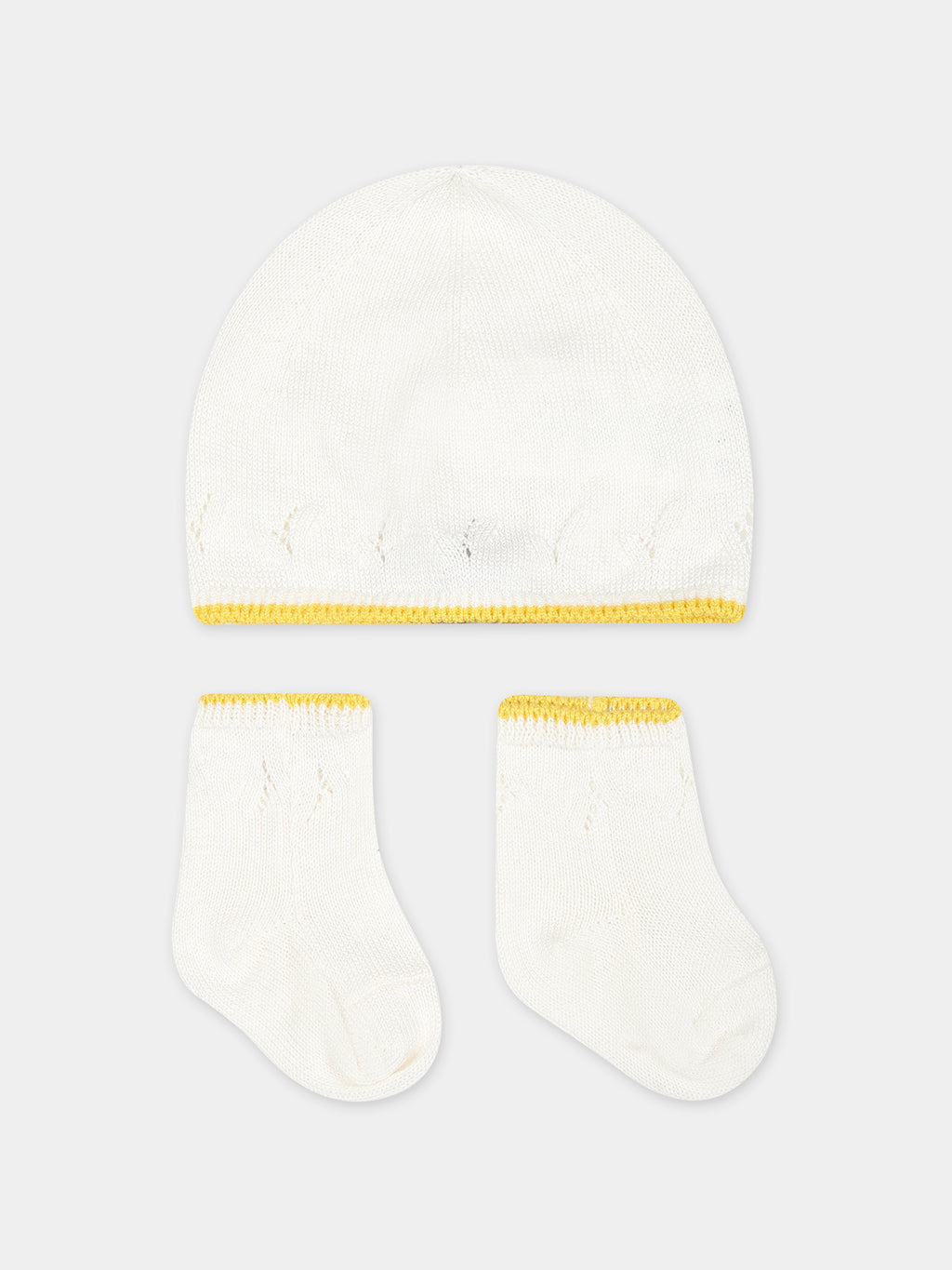 Ensemble blanc pour bébé enfants avec logo